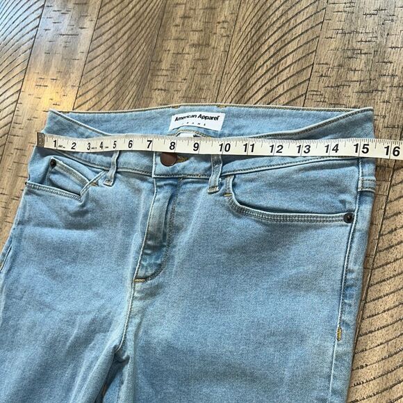 🇺🇸 American Apparel Women's 5 pockets Skinny Faded Jeans 👖 Made in USA 🇺🇸 - Picture 11 of 17